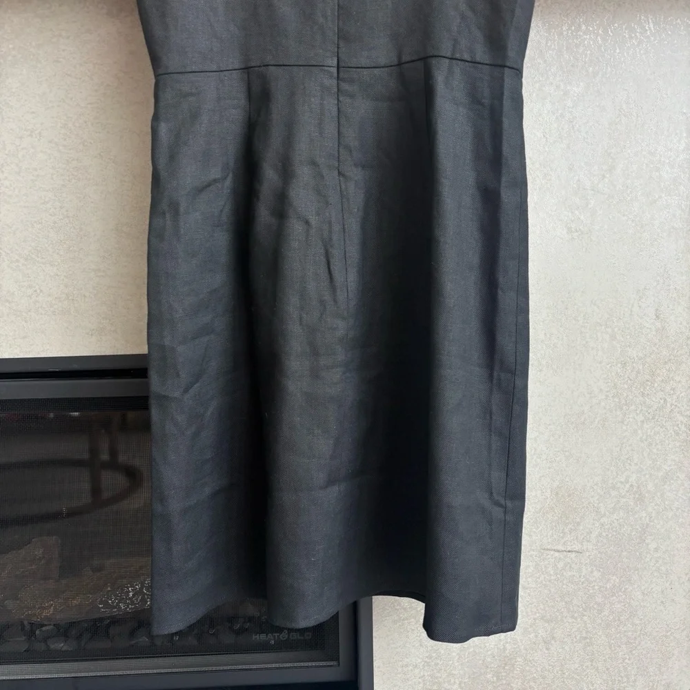 J.Crew‎ Squareneck A-line dress in stretch linen blend, Size 2